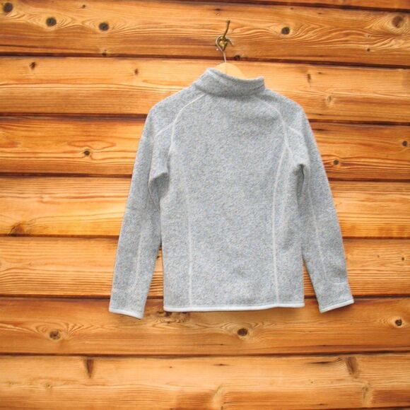Patagonia Better Sweater 1/4 Zip Pullover Top Light Blue Gray - Picture 5 of 8